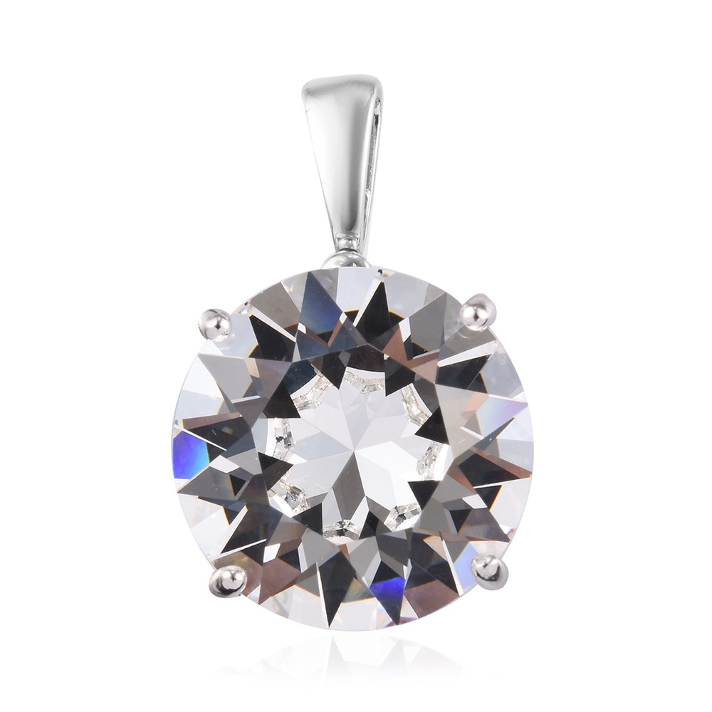 SWAROVSKI White Crystal Solitaire Pendant Only